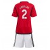 Tanie Strój piłkarski Manchester United Victor Lindelof #2 Koszulka Podstawowej dla dziecięce 2023-24 Krótkie Rękawy (+ szorty)